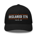 Mesh trucker cap in Black - Declaration of Independence 1776 with F.A.F.O., LLC stamped on the front