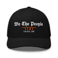 Mesh trucker cap in Black - We The People 1787 with F.A.F.O., LLC stamped on the front