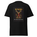 WWJD, what workout would Jesus do printed on a Black unisex classic tee - Freedom Advocates Florida Official, LLC