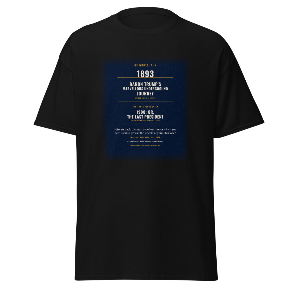 Ingersoll Lockwood, The 1893 and 1896 Books printed on a Black tee - Freedom Advocates Florida Official, LLC