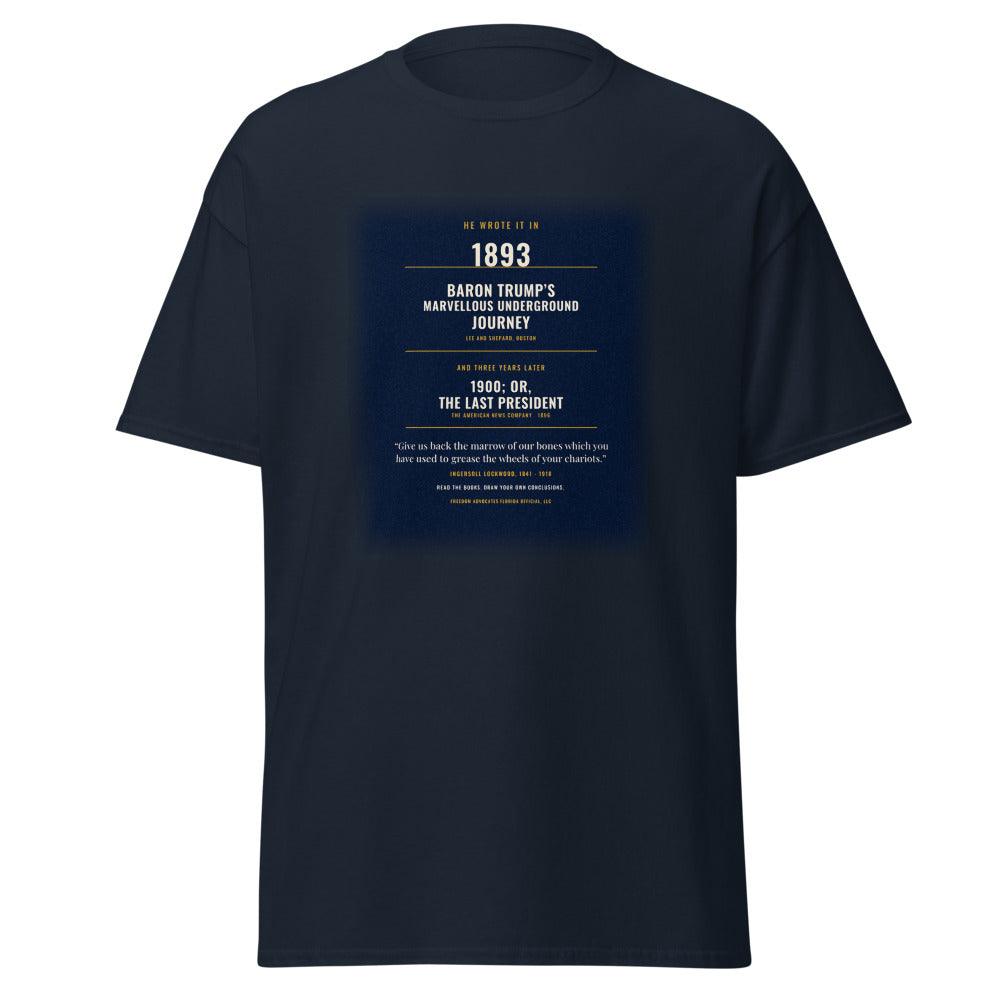 Ingersoll Lockwood, The 1893 and 1896 Books printed on a Navy tee - Freedom Advocates Florida Official, LLC
