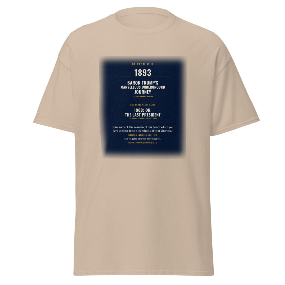 Ingersoll Lockwood, The 1893 and 1896 Books printed on a Sand tee - Freedom Advocates Florida Official, LLC