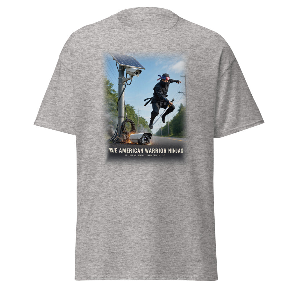 True American Warrior Ninjas printed on a Sport Grey tee - Freedom Advocates Florida Official, LLC
