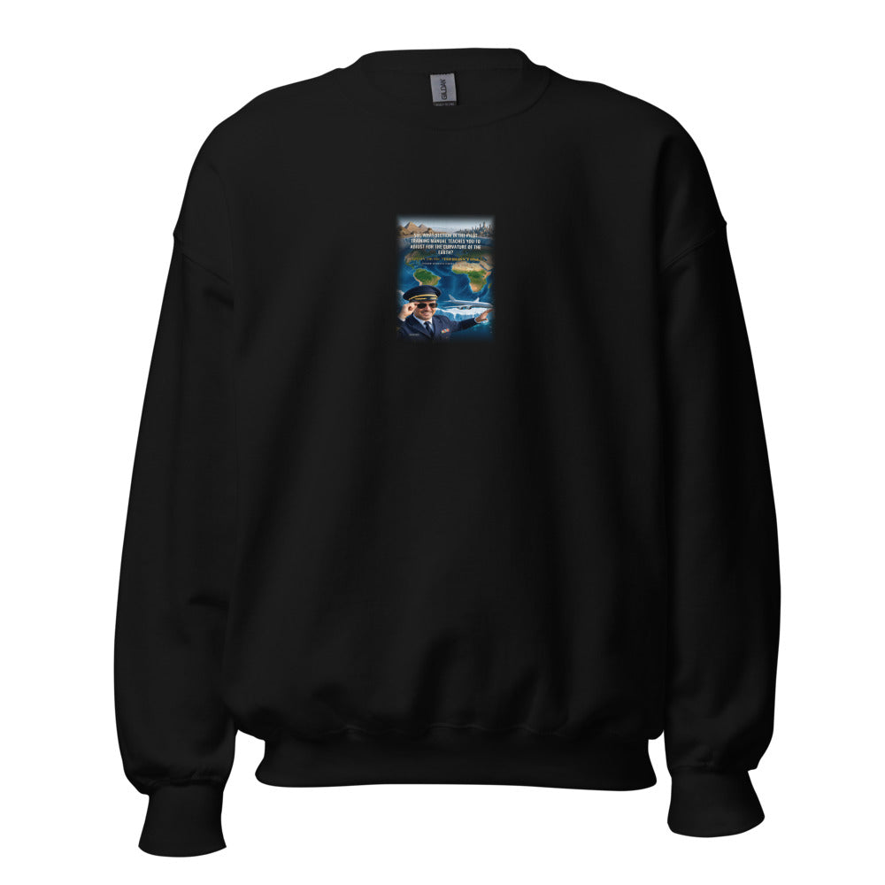 Captain Truth, There Isn't One - Sweatshirt in Black - Gildan 18000 crew neck sweatshirt - Freedom Advocates Florida Official, LLC