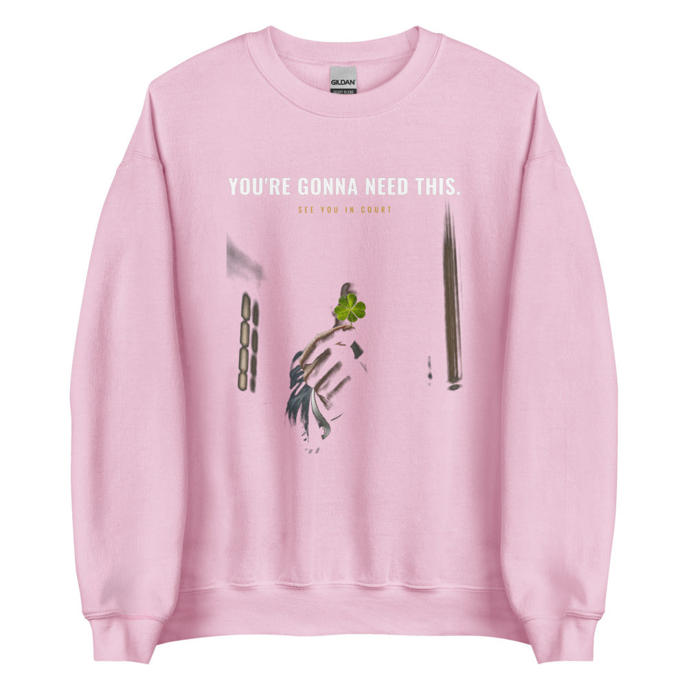 Sweatshirt in Light Pink flat