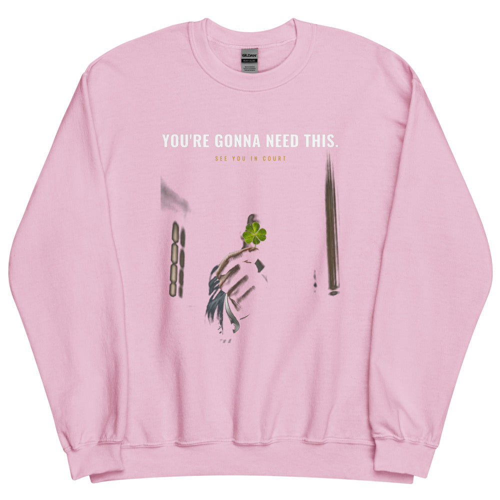 Sweatshirt in Light Pink flat