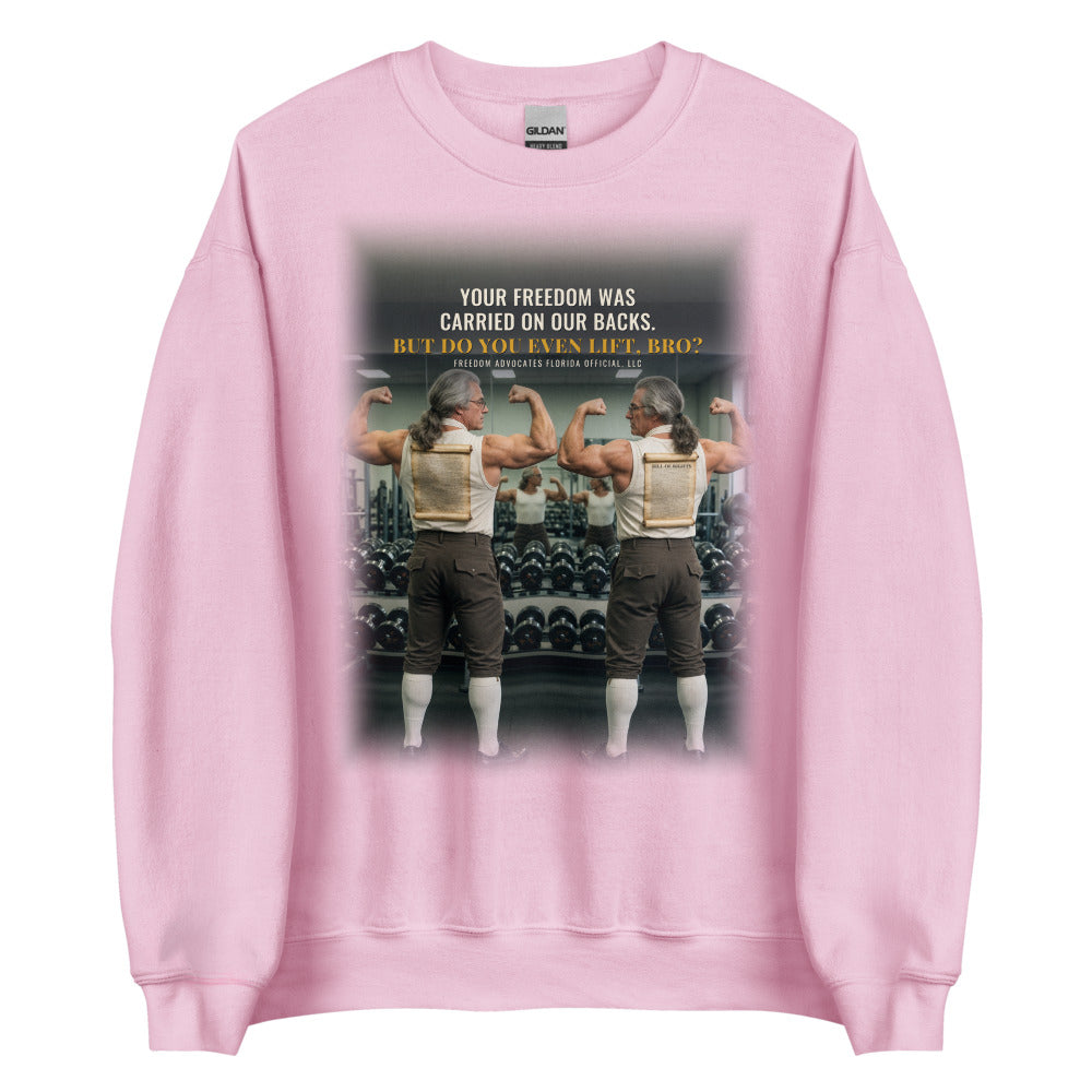 Sweatshirt in Light Pink flat