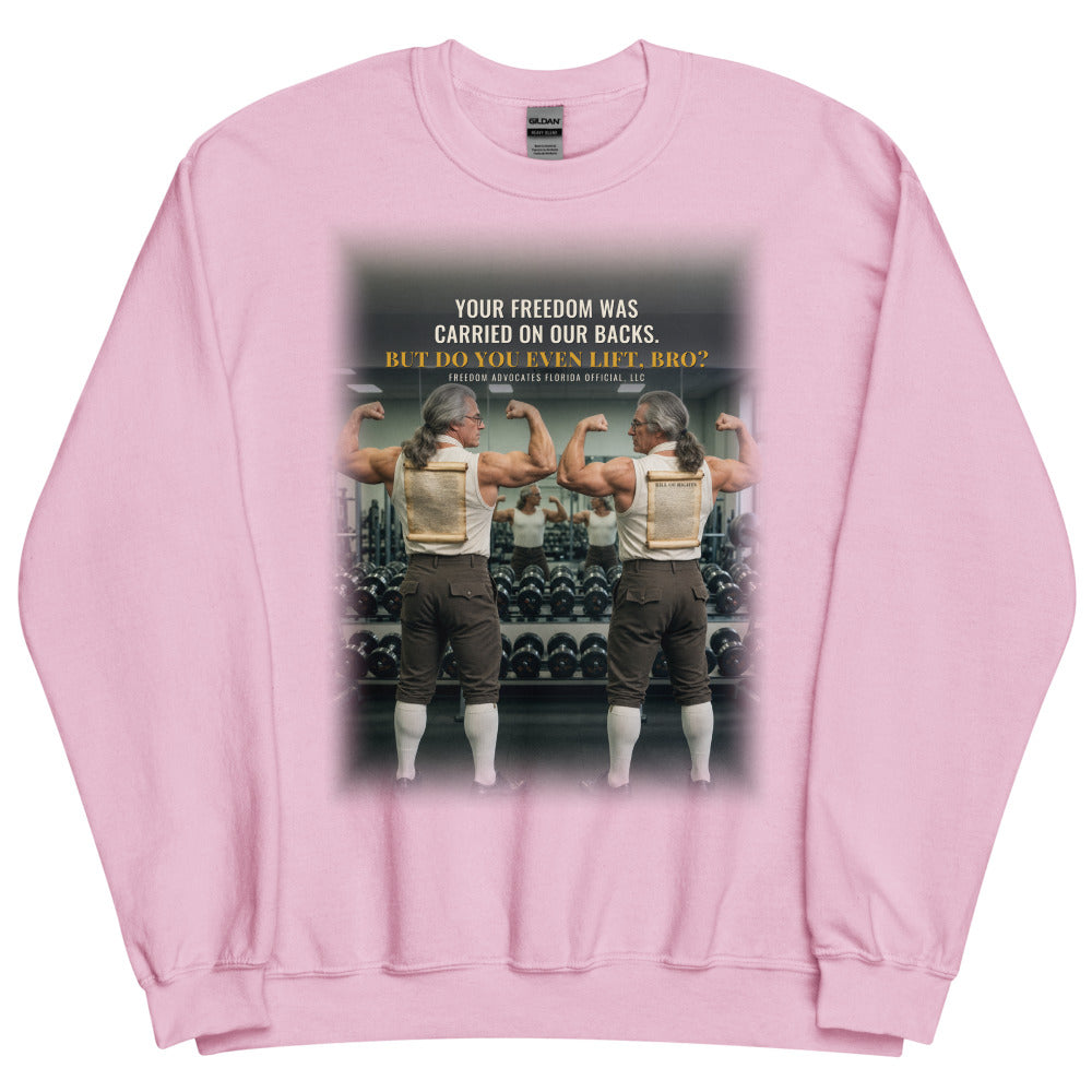 Sweatshirt in Light Pink flat