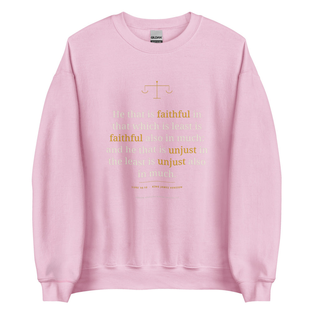 Sweatshirt in Light Pink flat
