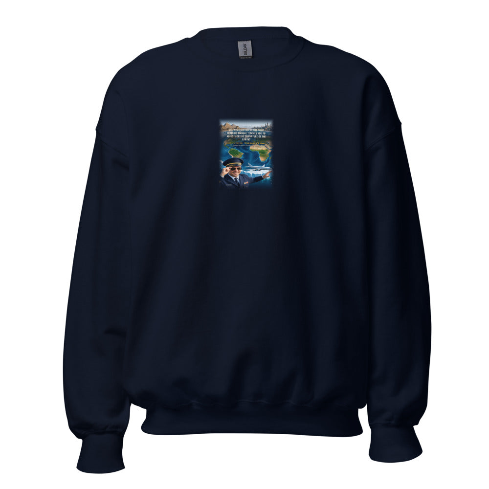 Captain Truth, There Isn't One - Sweatshirt in Navy - Gildan 18000 crew neck sweatshirt - Freedom Advocates Florida Official, LLC
