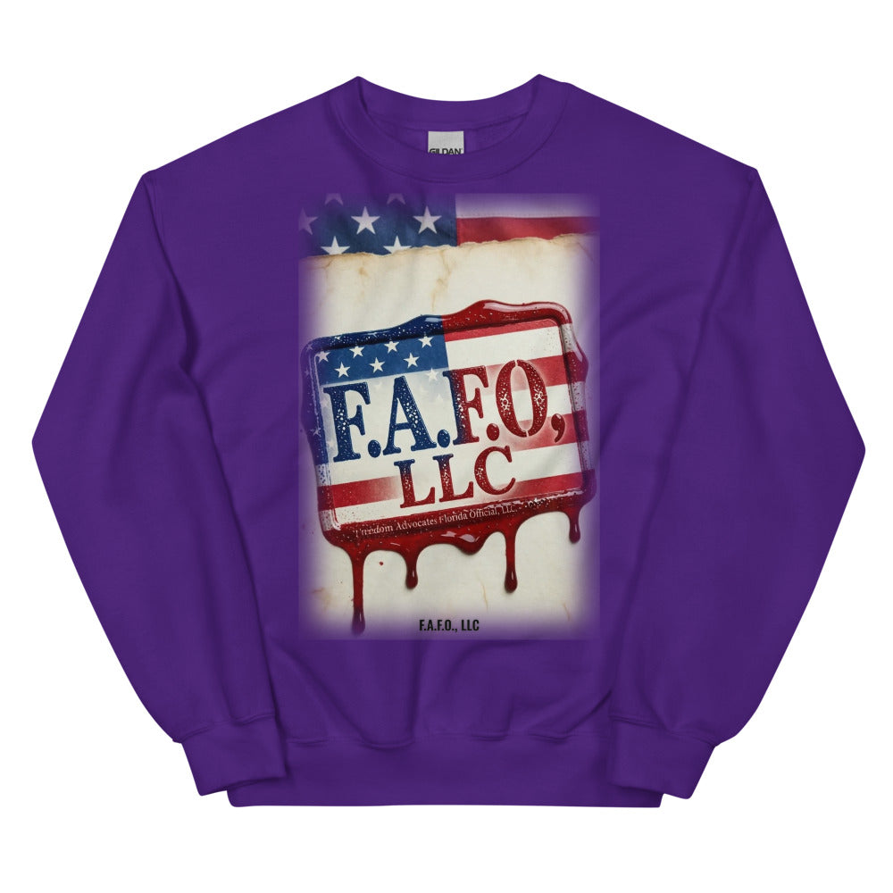 Sweatshirt in Purple flat