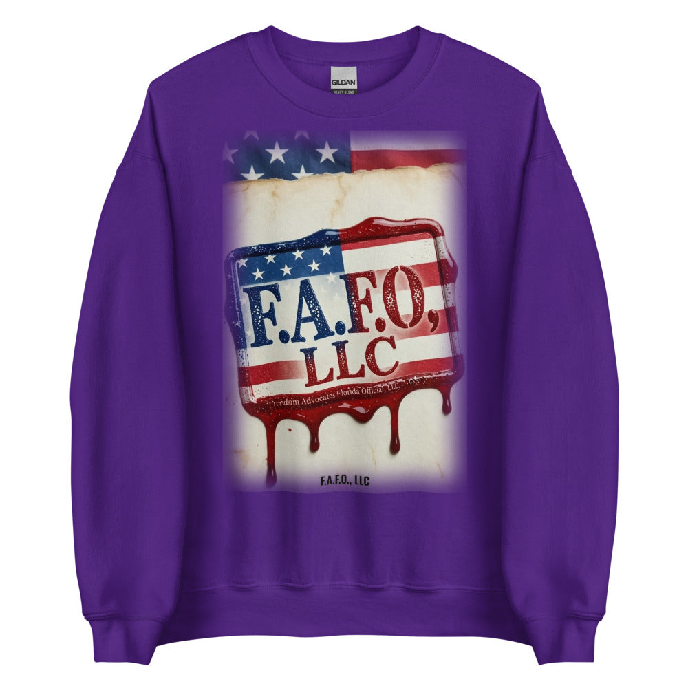 Sweatshirt in Purple flat