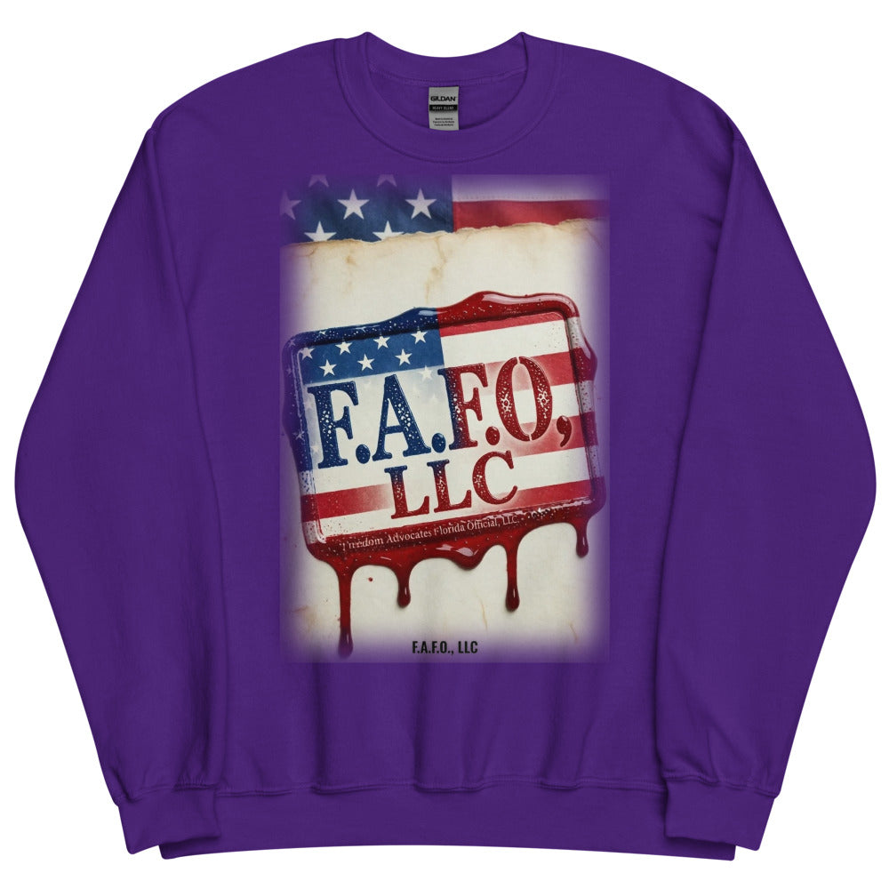 Sweatshirt in Purple flat