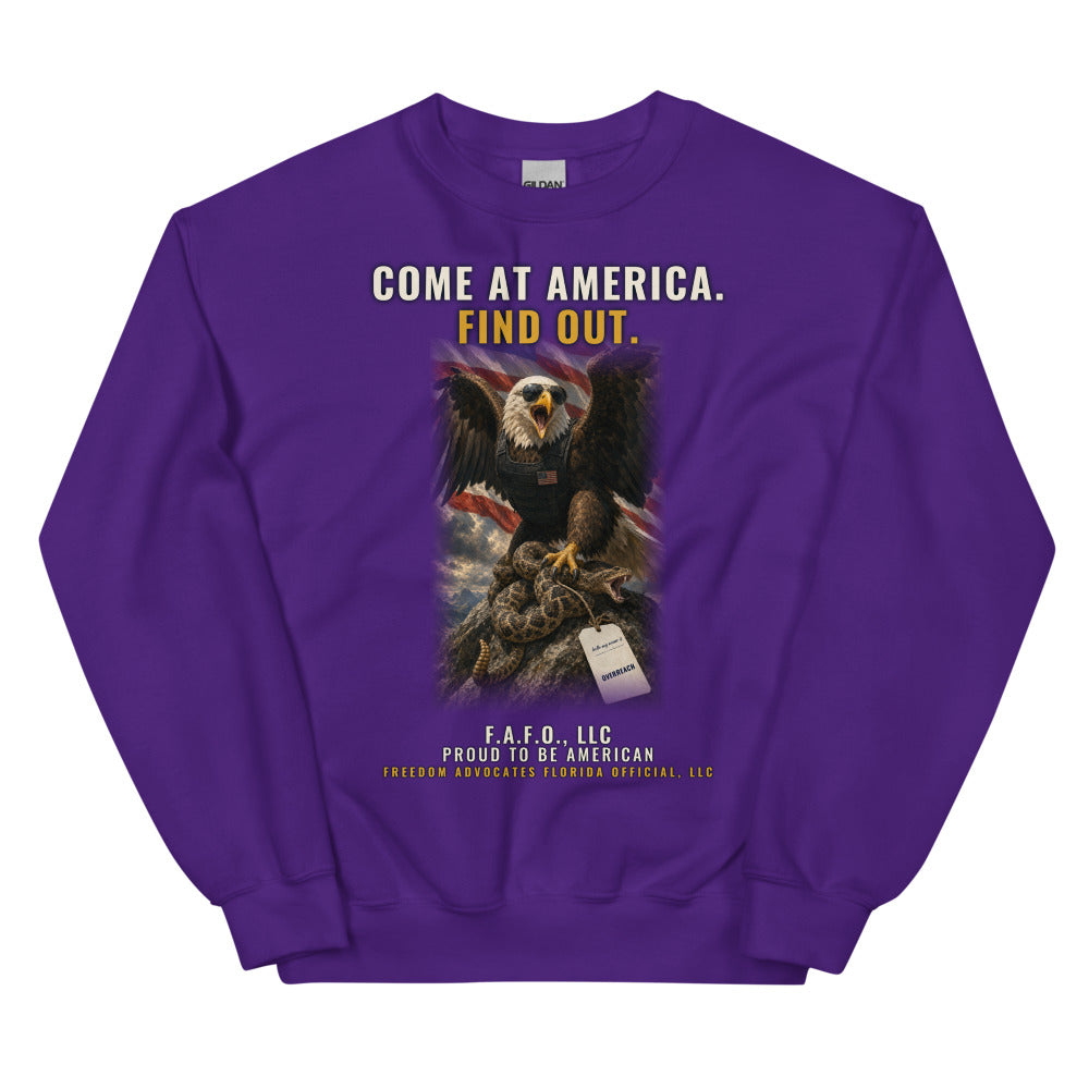 Sweatshirt in Purple flat