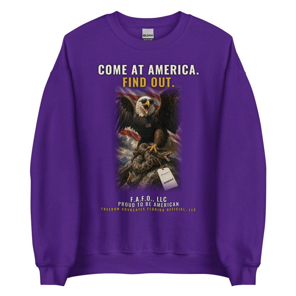 Sweatshirt in Purple flat