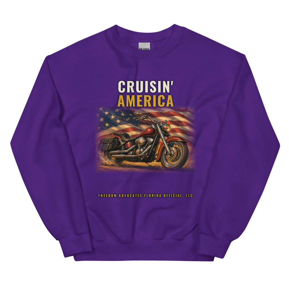 Sweatshirt in Purple flat
