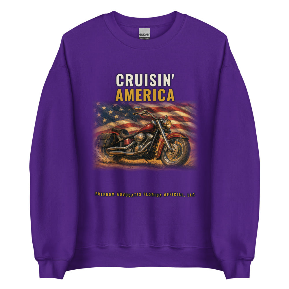 Sweatshirt in Purple flat