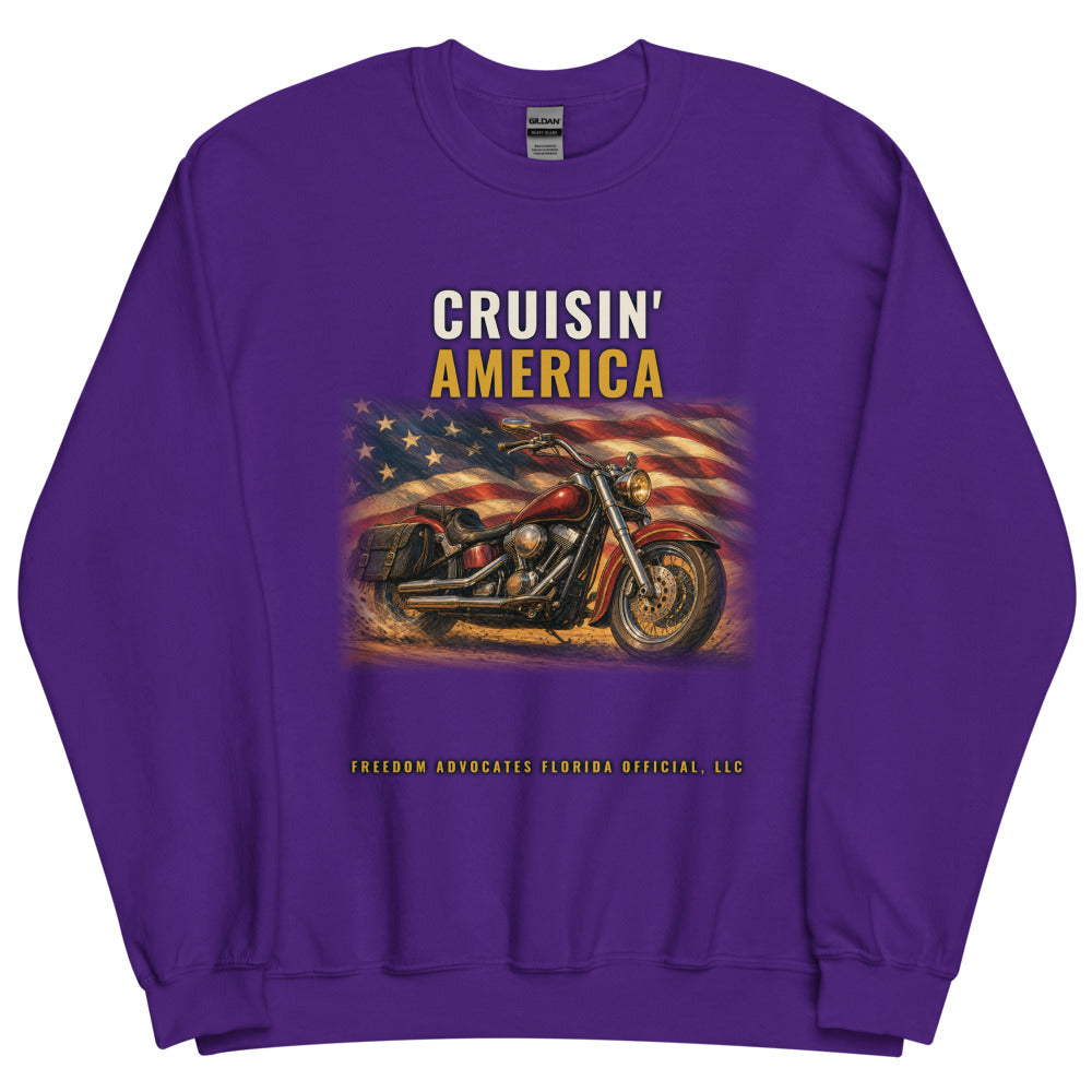Sweatshirt in Purple flat