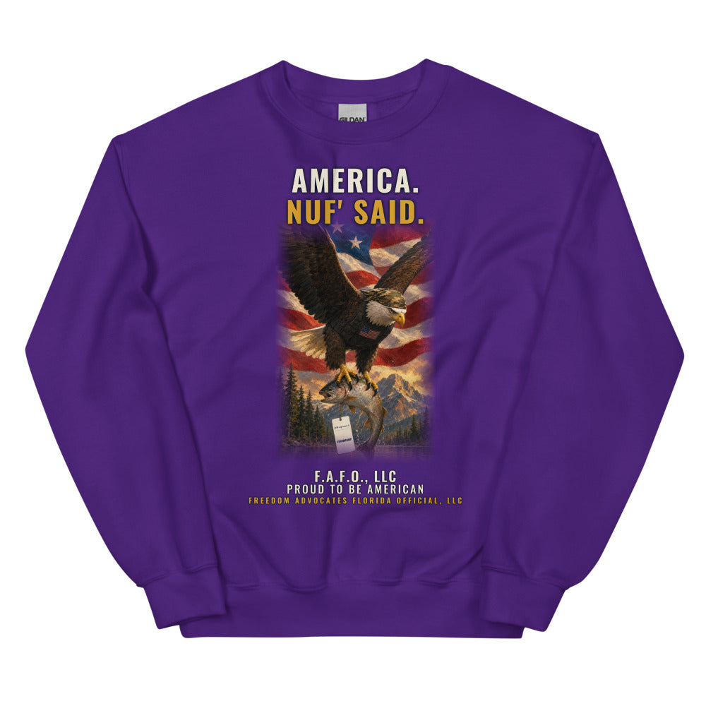 Sweatshirt in Purple flat