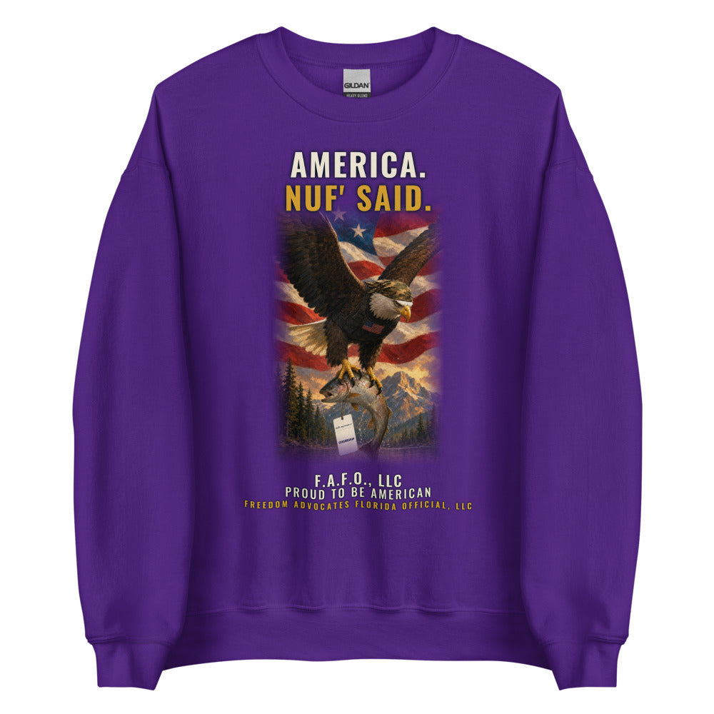 Sweatshirt in Purple flat