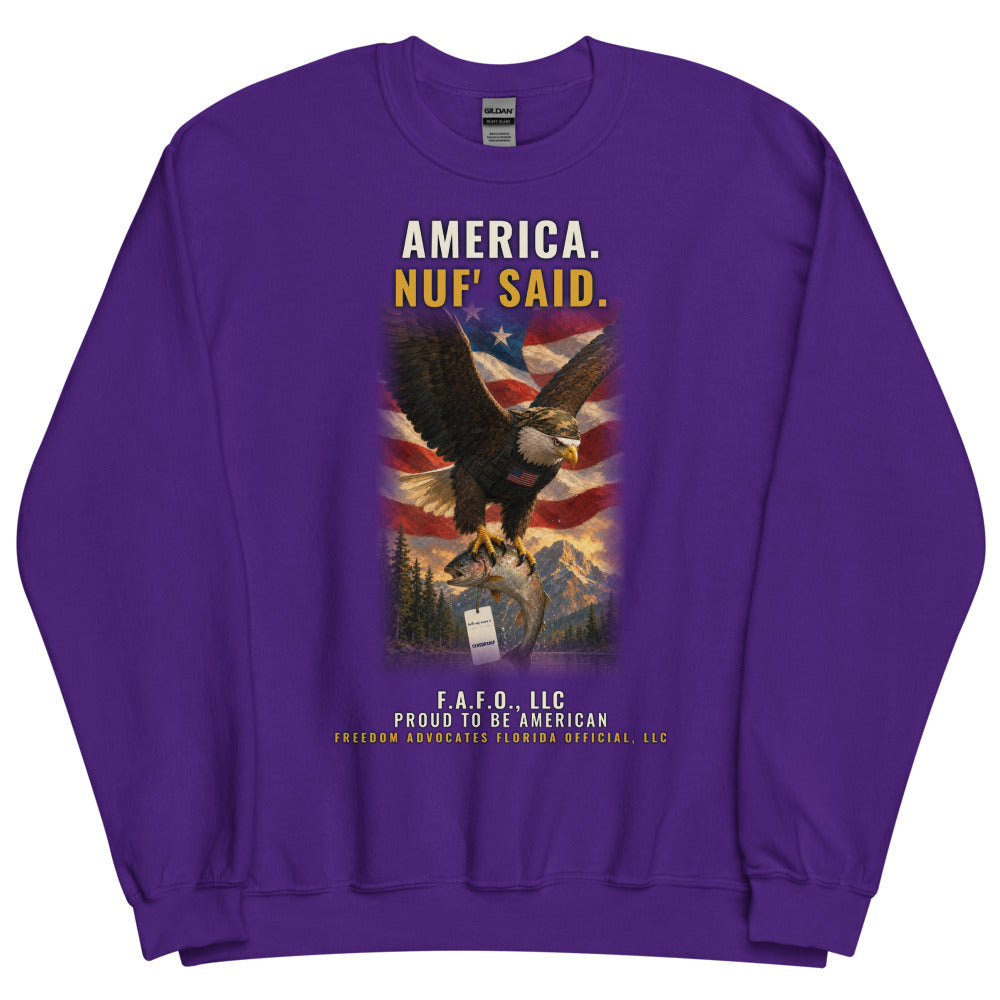 Sweatshirt in Purple flat
