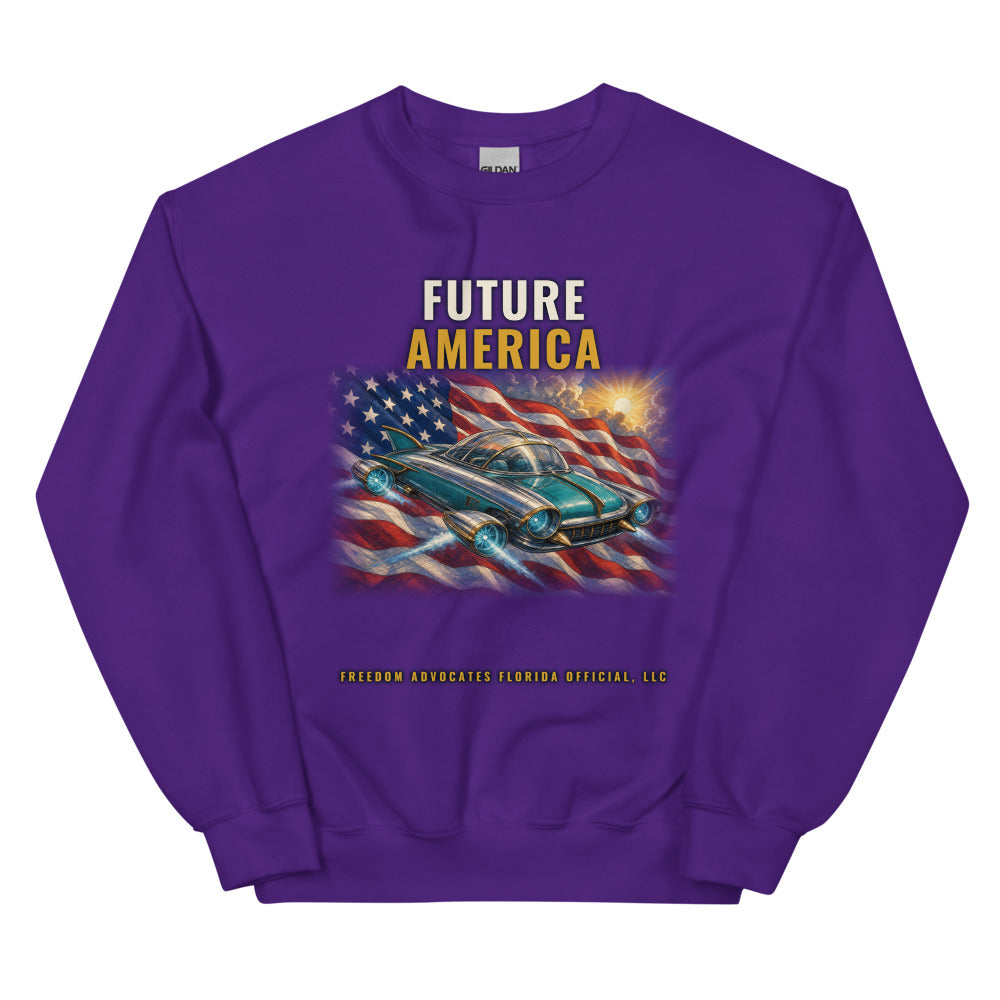 Sweatshirt in Purple flat