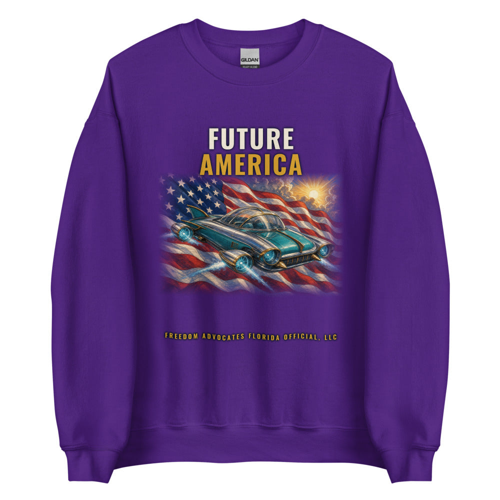 Sweatshirt in Purple flat