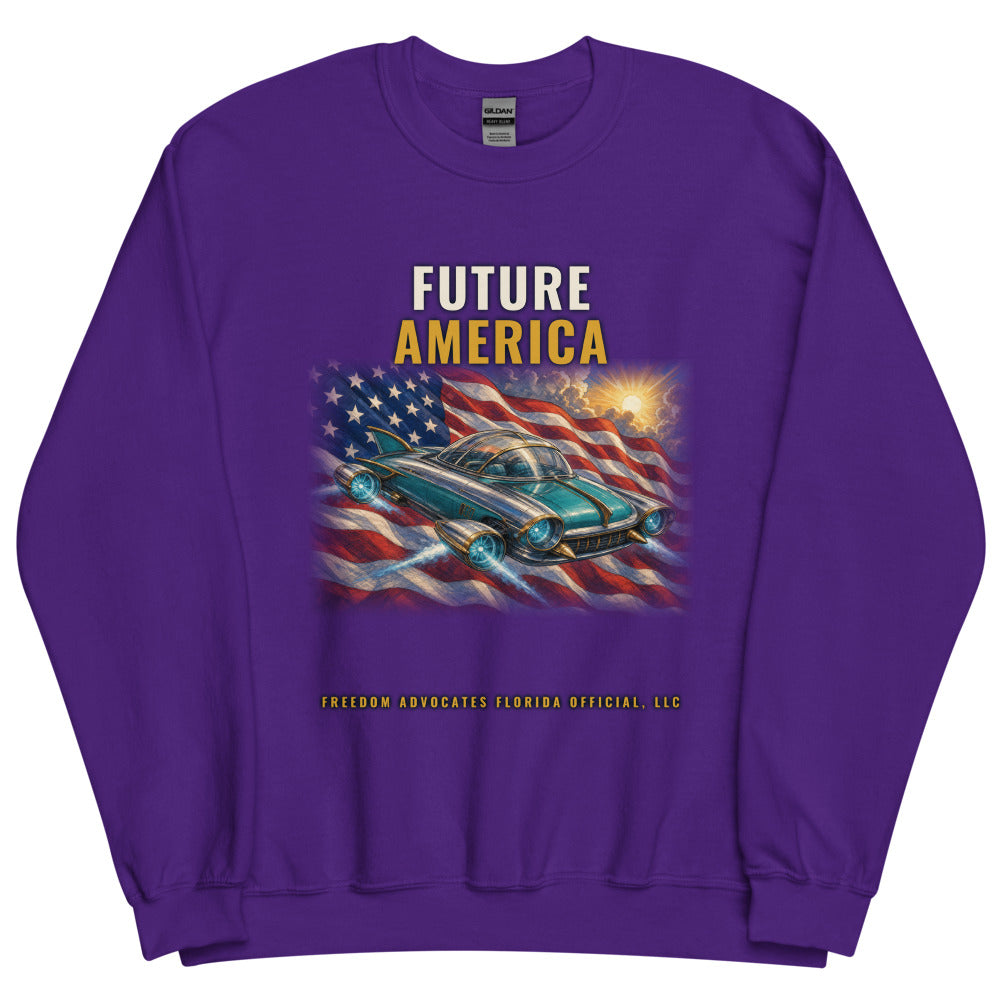 Sweatshirt in Purple flat