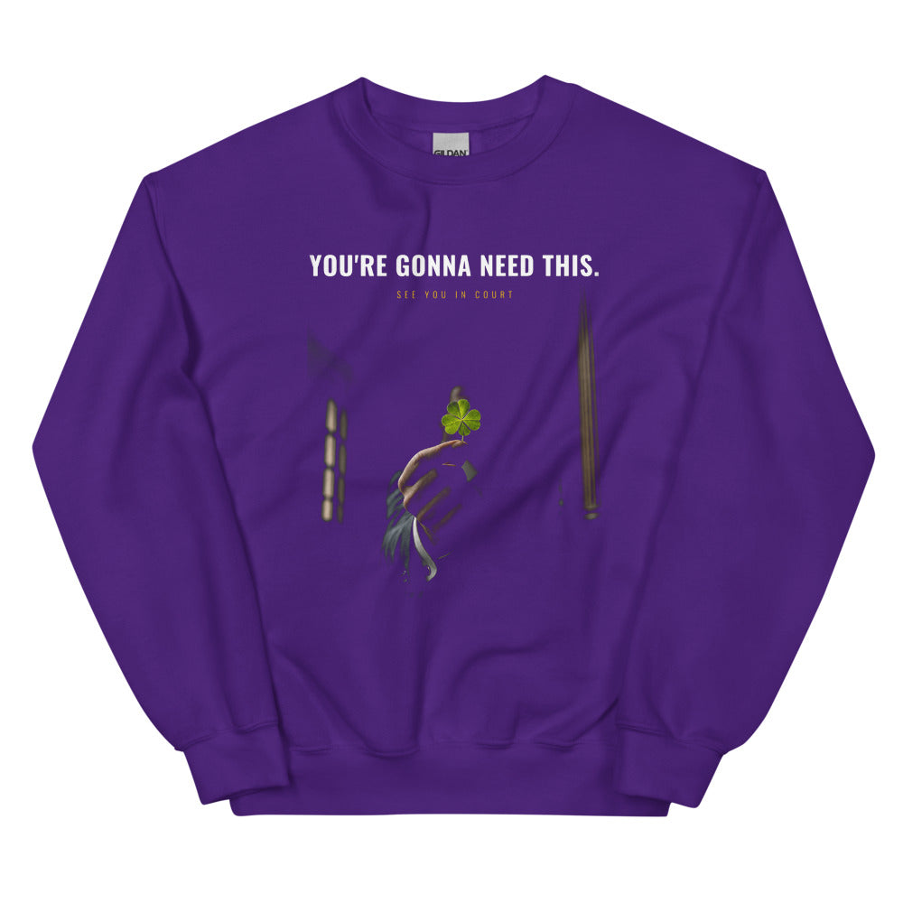 Sweatshirt in Purple flat