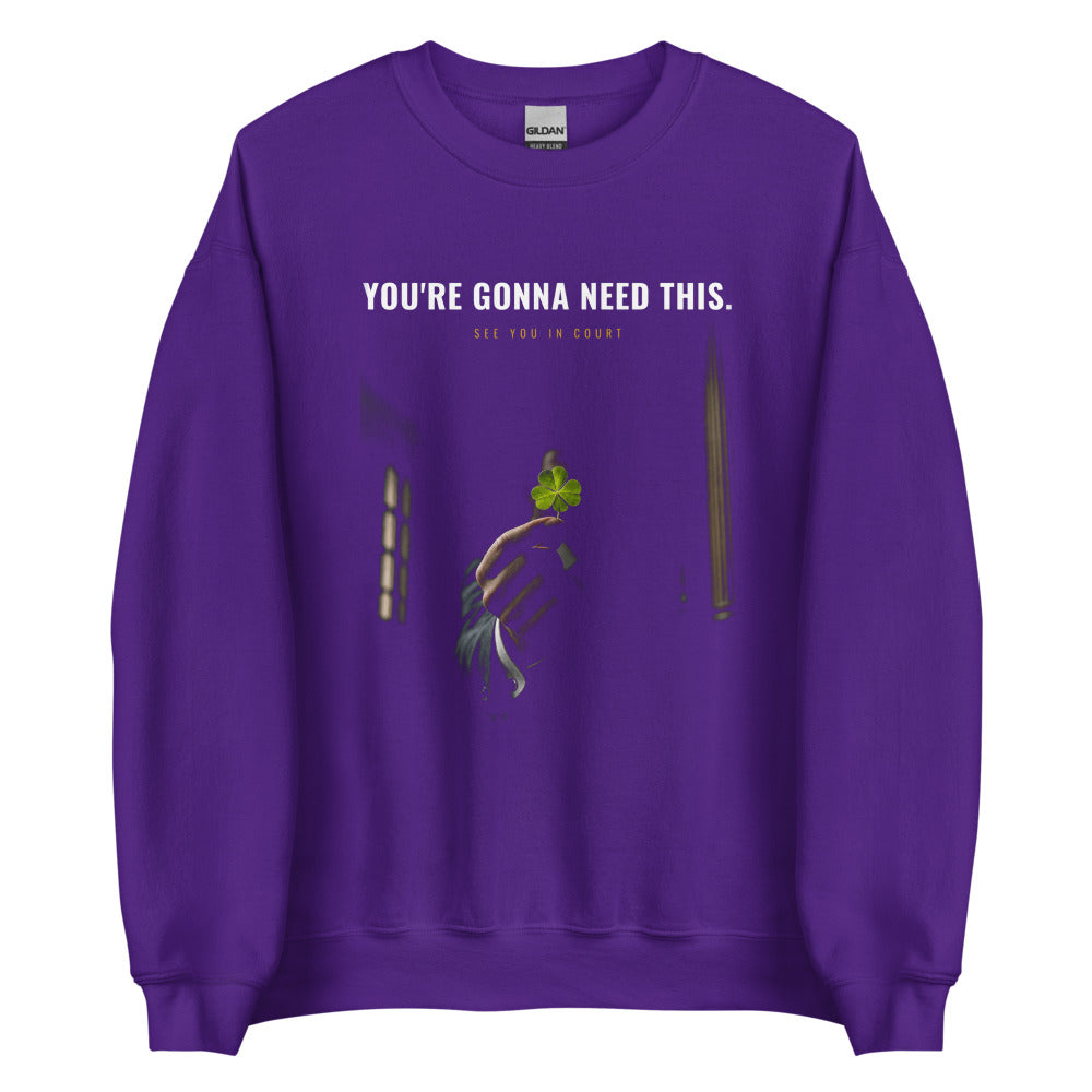 Sweatshirt in Purple flat