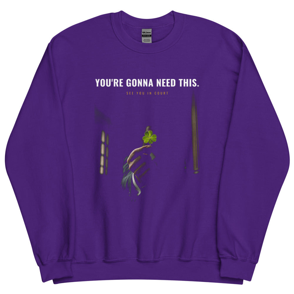 Sweatshirt in Purple flat