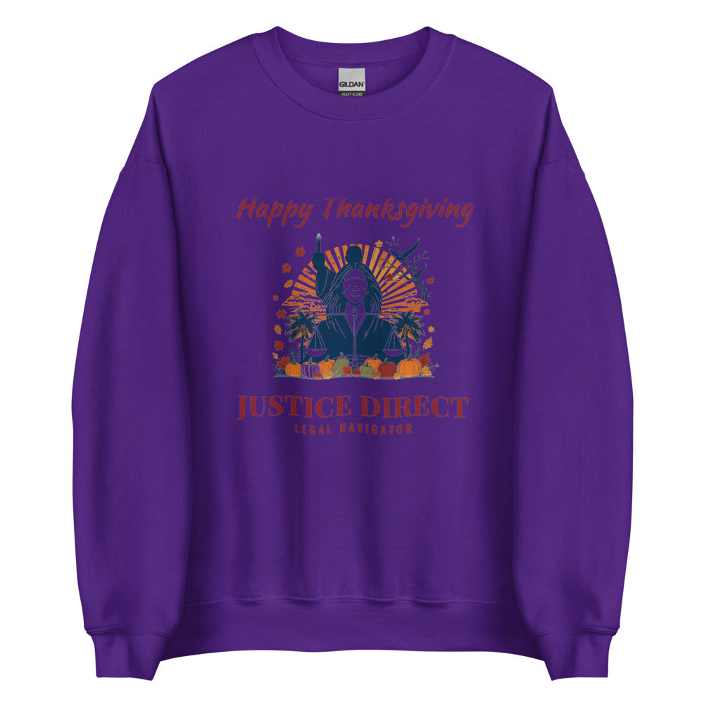 Sweatshirt in Purple flat