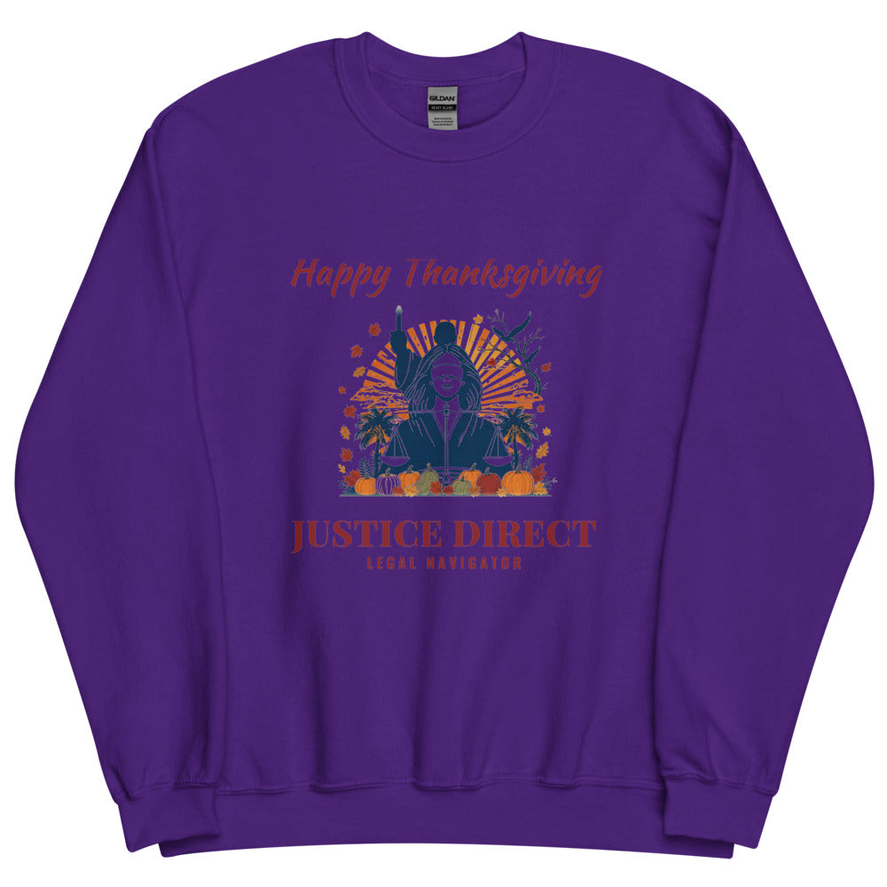 Sweatshirt in Purple flat