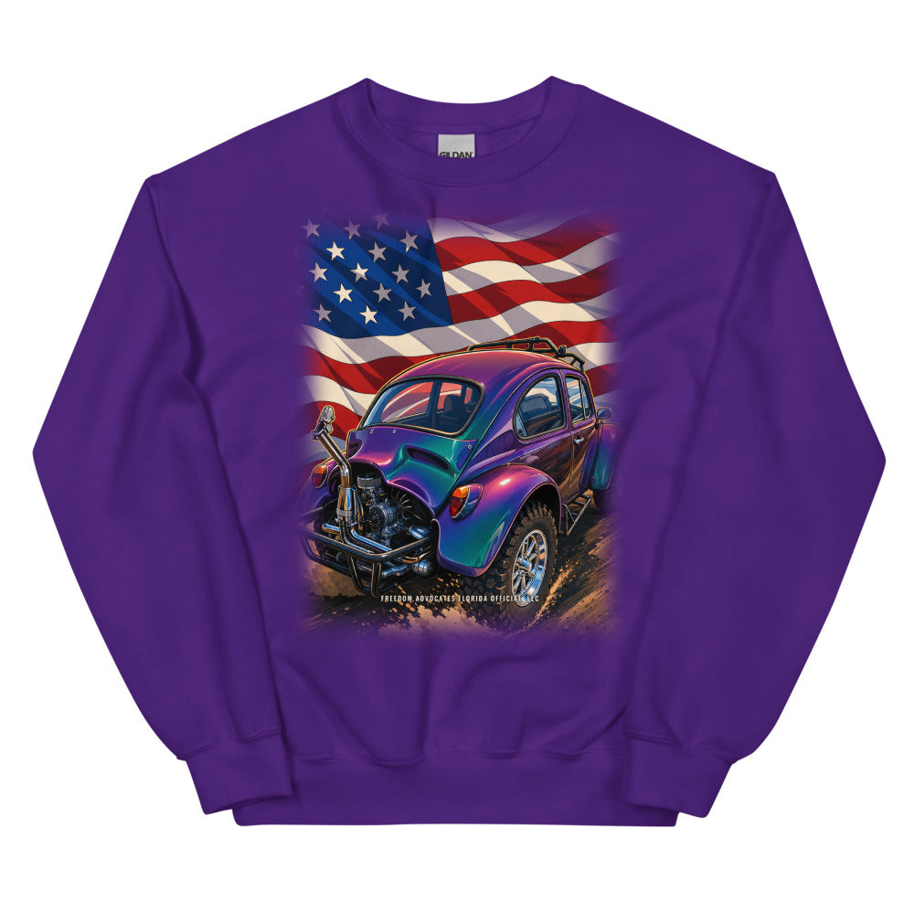 Sweatshirt in Purple flat