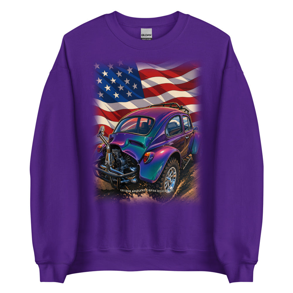 Sweatshirt in Purple flat