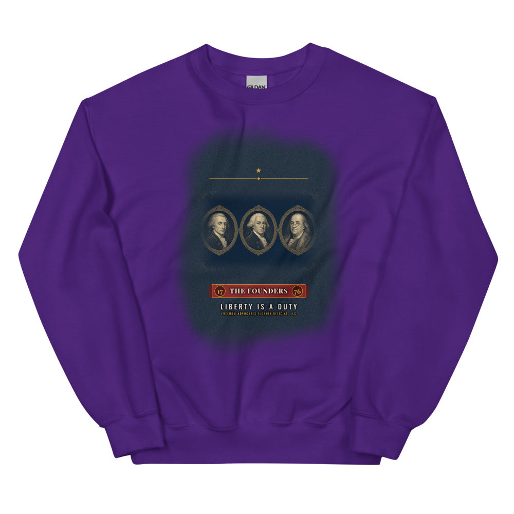 Sweatshirt in Purple flat