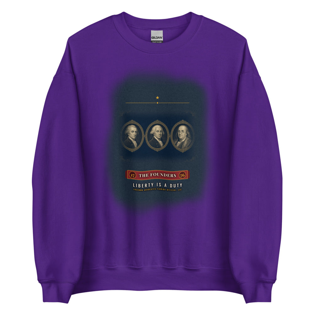 Sweatshirt in Purple flat