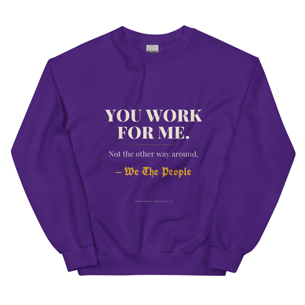 Sweatshirt in Purple flat