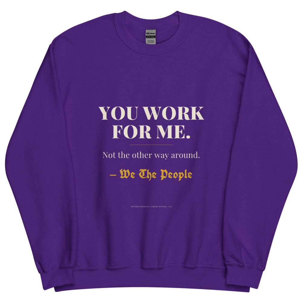 Sweatshirt in Purple flat