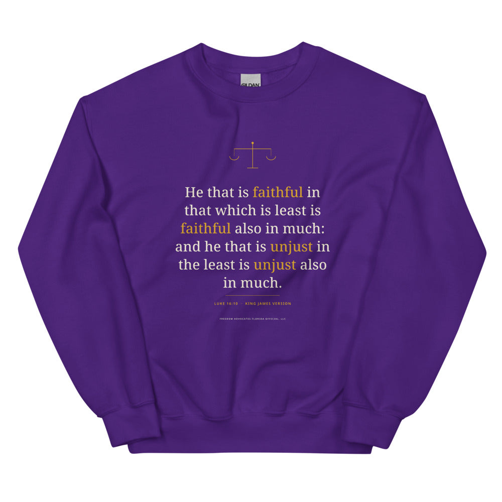 Sweatshirt in Purple flat