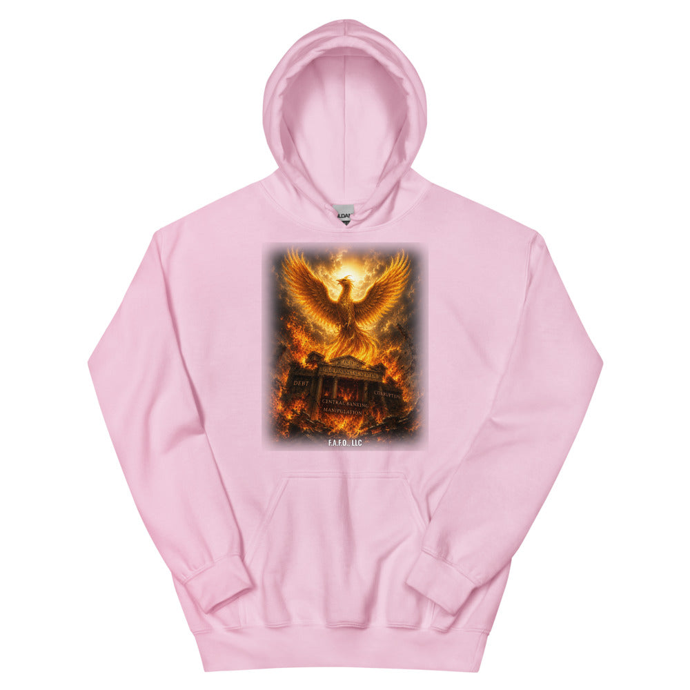 Hoodie in Light Pink flat