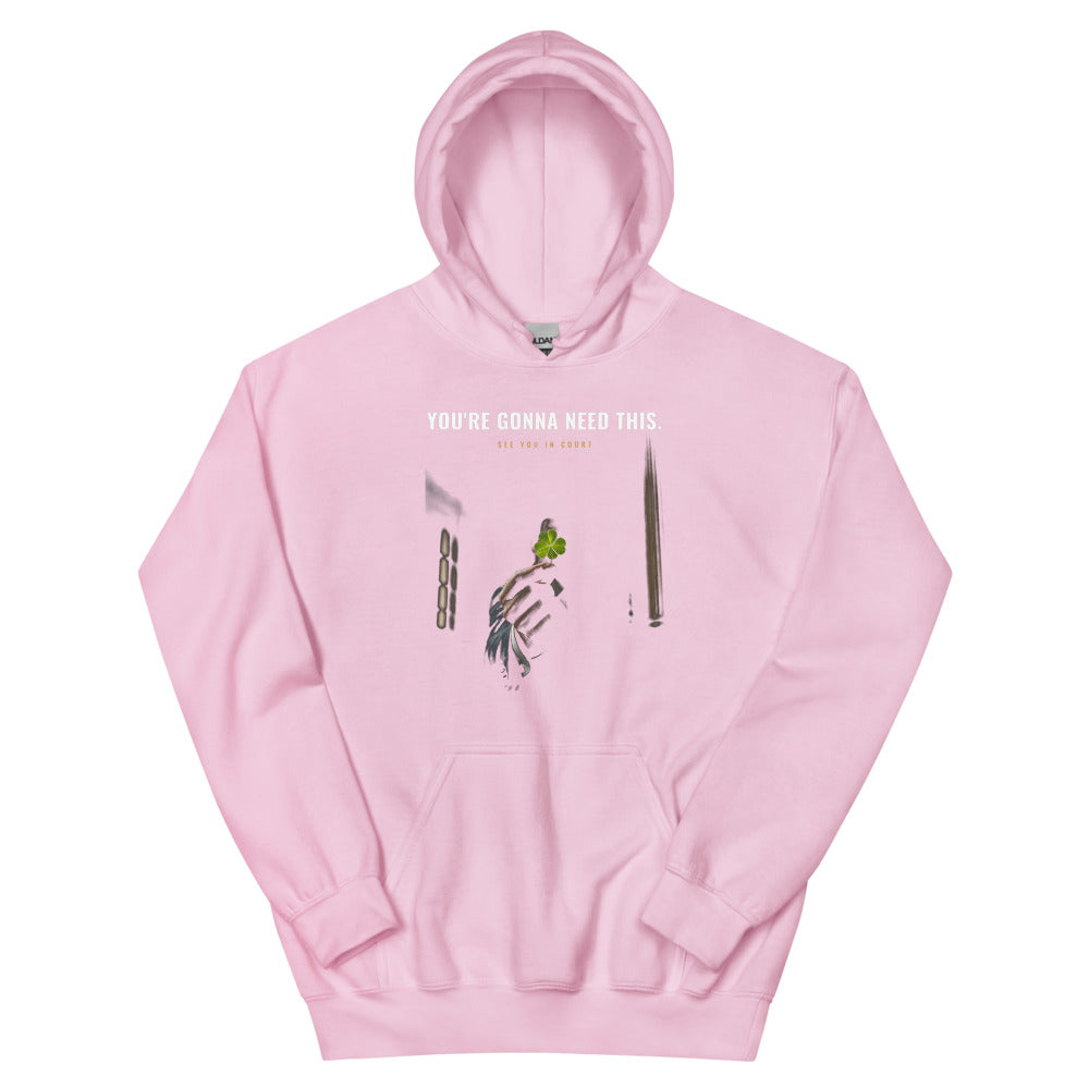 Hoodie in Light Pink flat