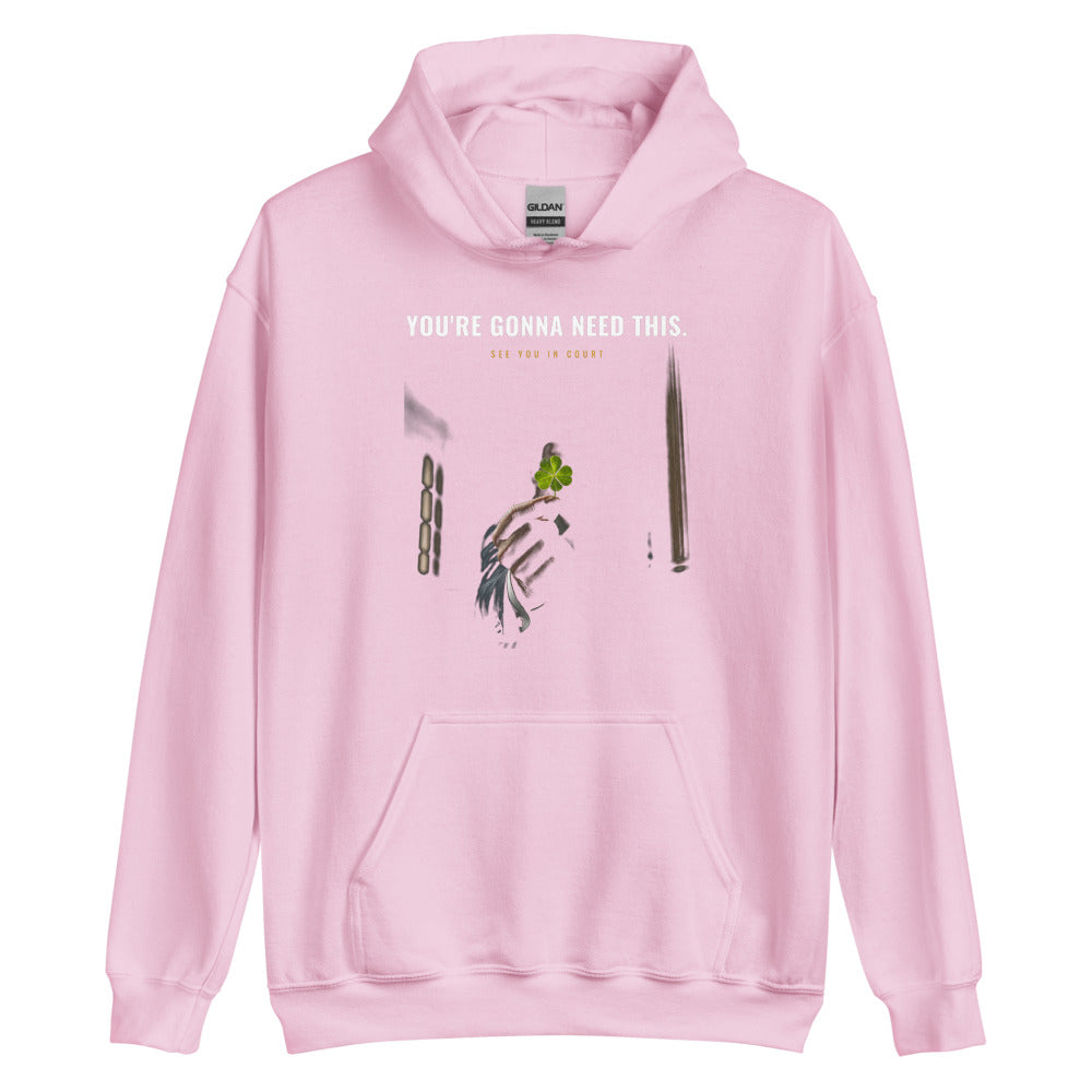Hoodie in Light Pink flat