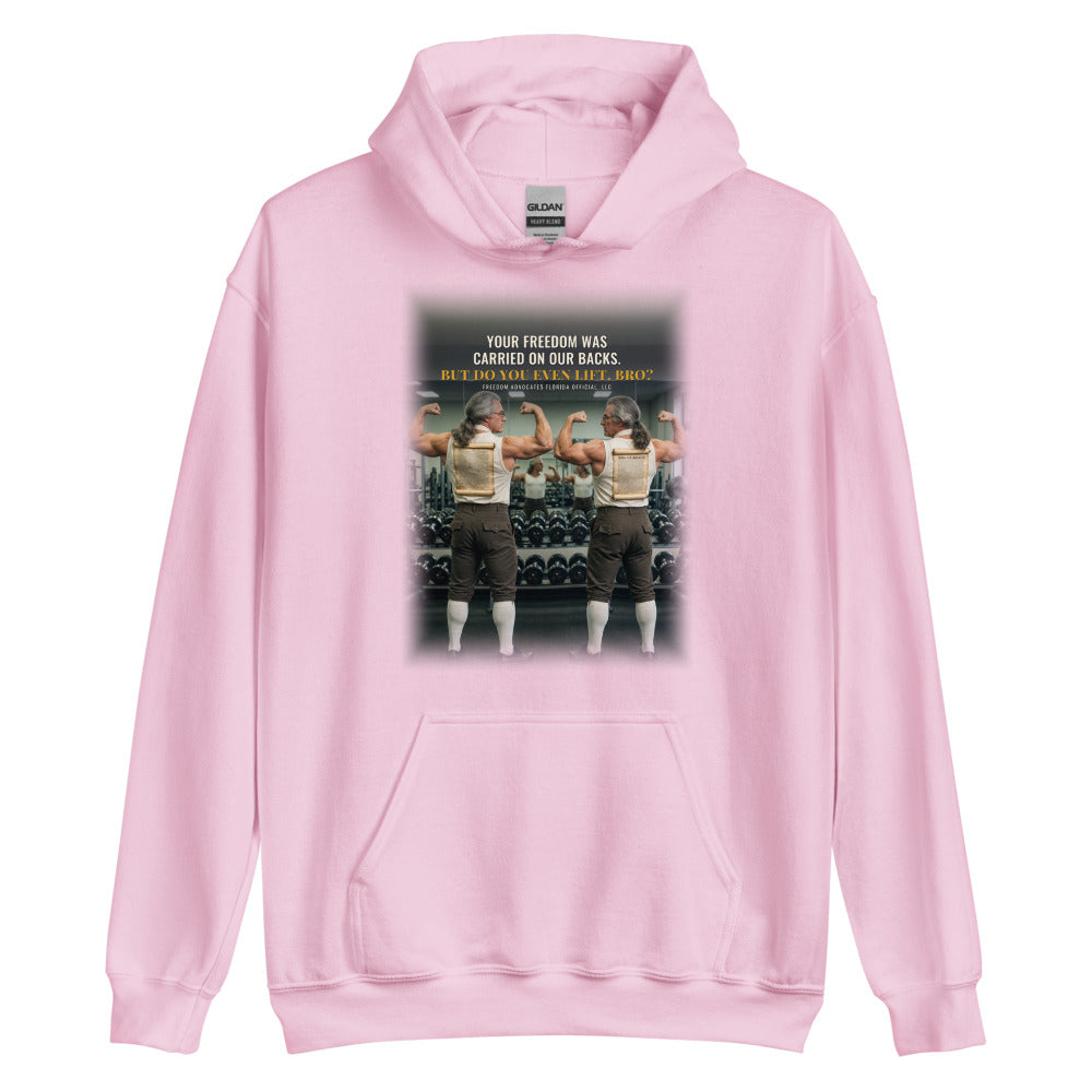 Hoodie in Light Pink flat