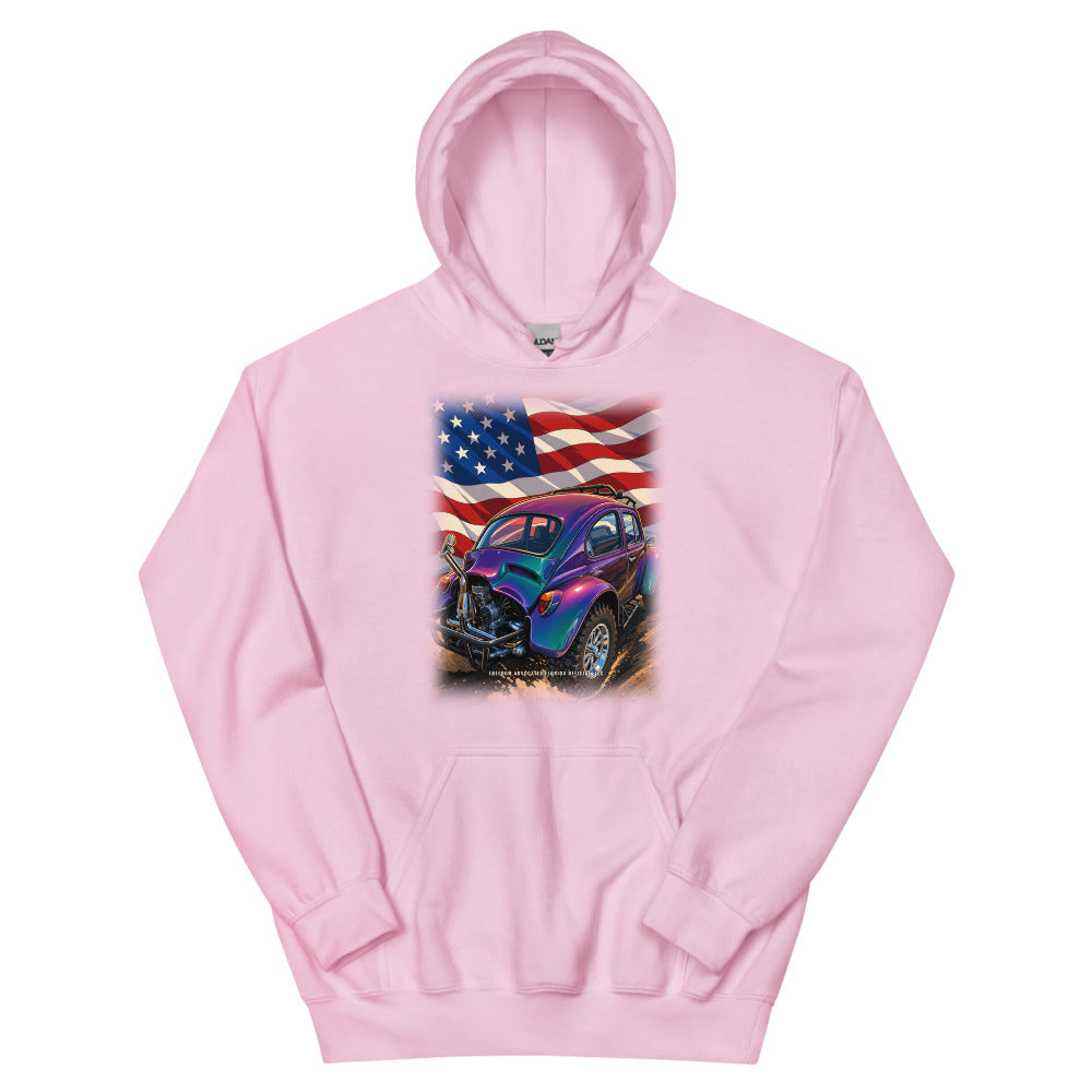 Hoodie in Light Pink flat