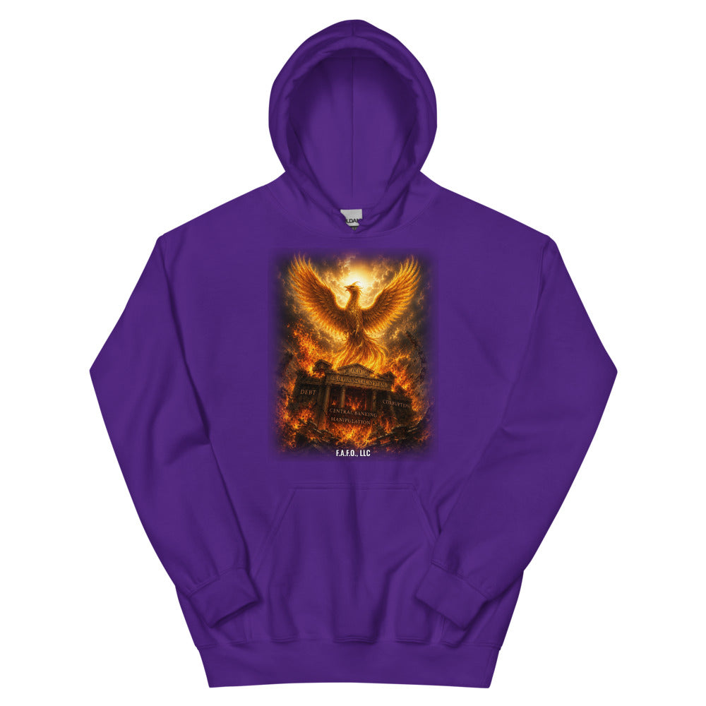 Hoodie in Purple flat