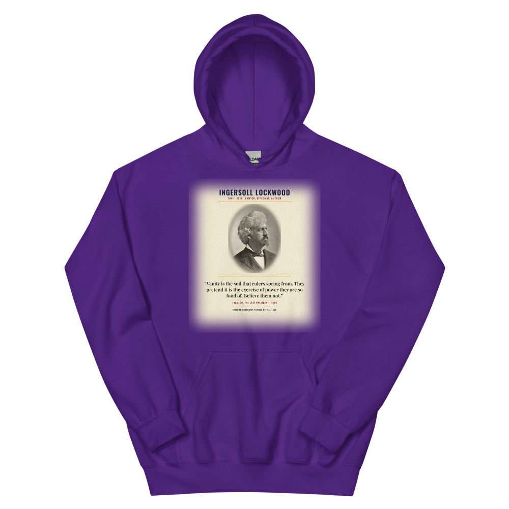Hoodie in Purple flat