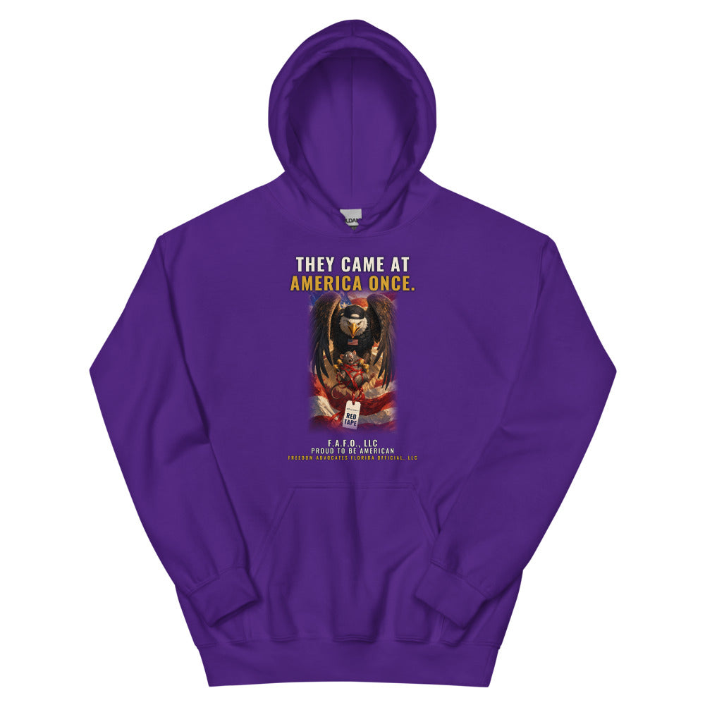 Hoodie in Purple flat
