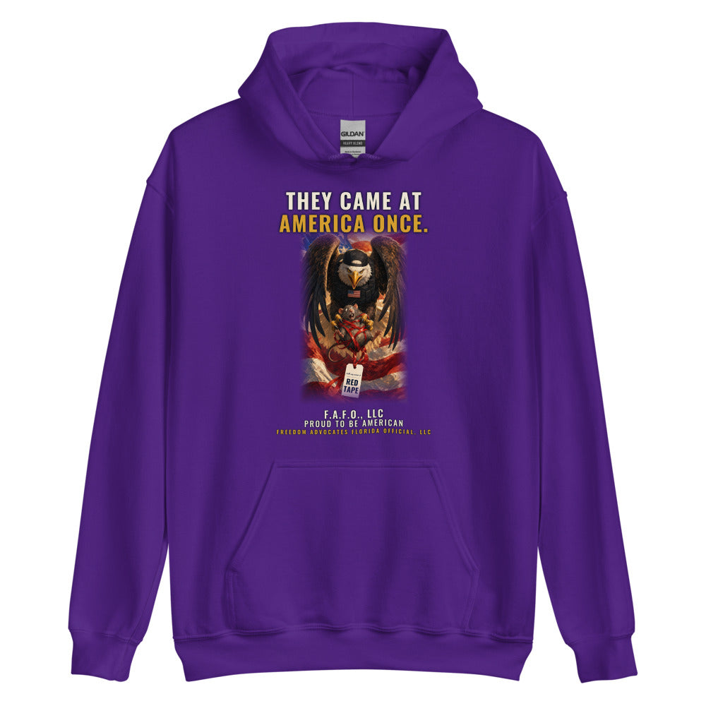 Hoodie in Purple flat