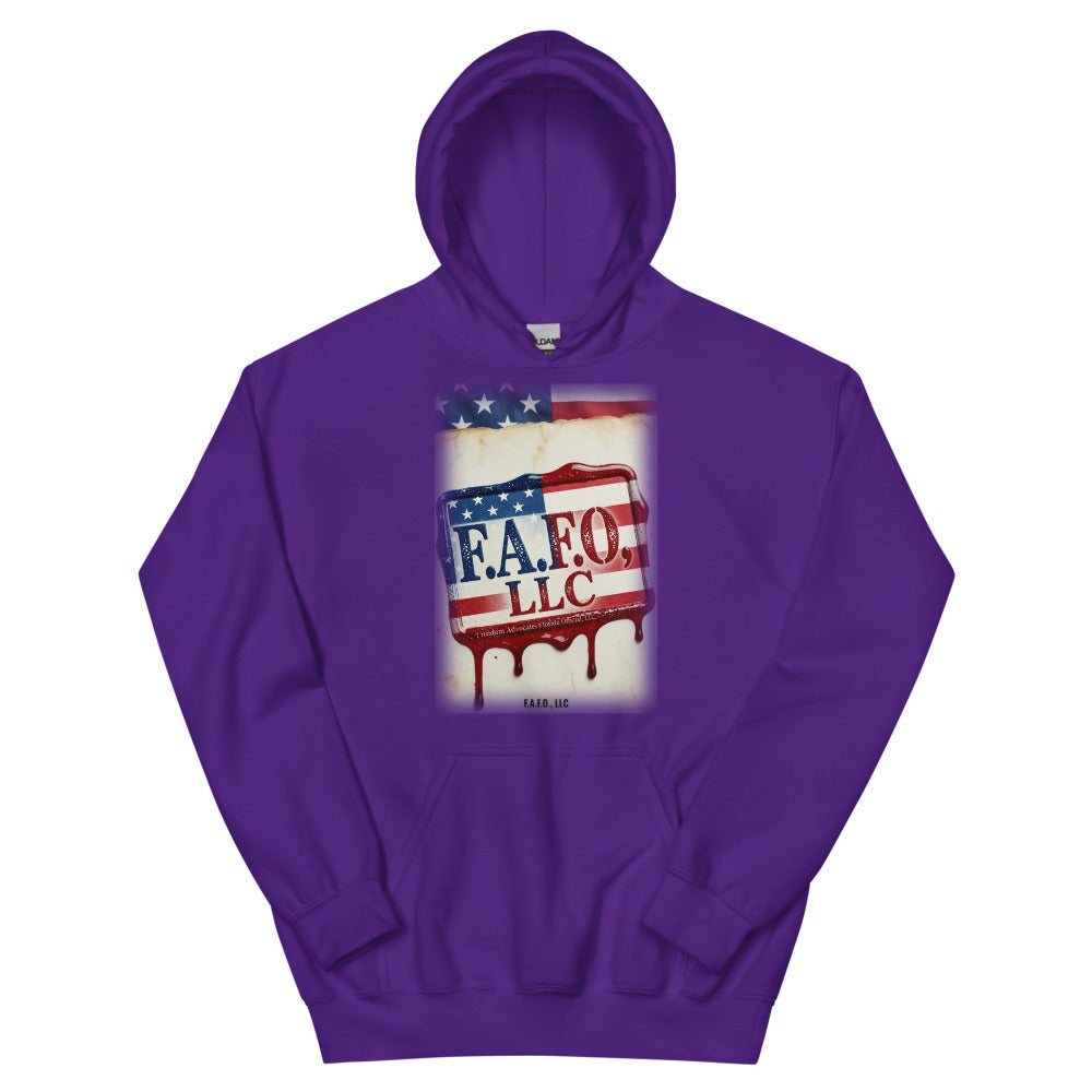 Hoodie in Purple flat